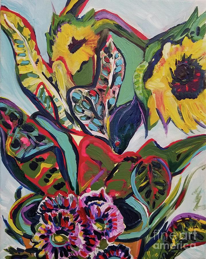 Floral Composition Painting by Catherine Gruetzke-Blais