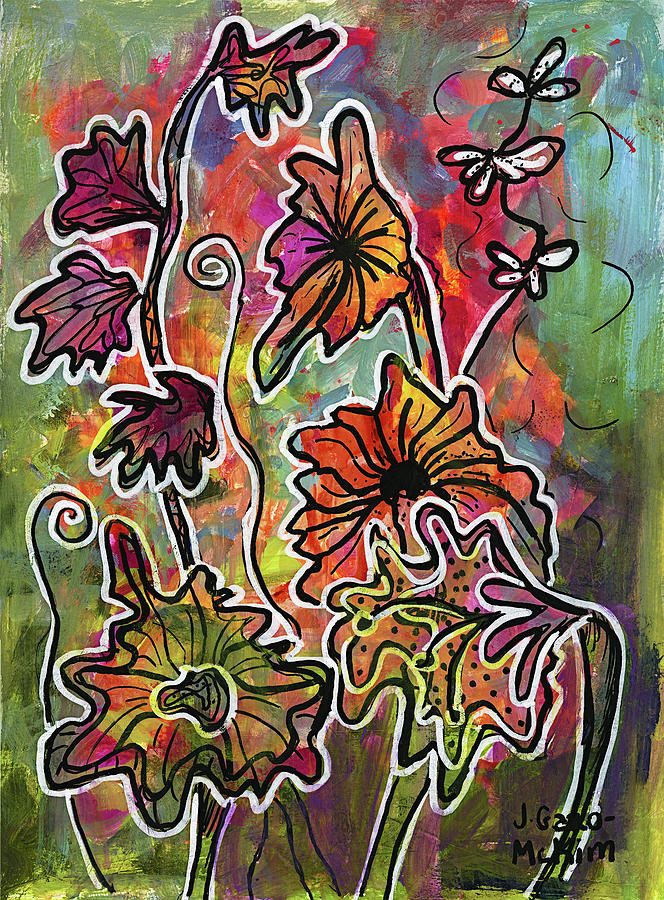 Floral Creations 1 Painting by Jo-Anne Gazo-McKim