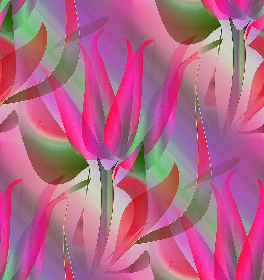 Floral Display 3 Digital Art by Iris Gelbart