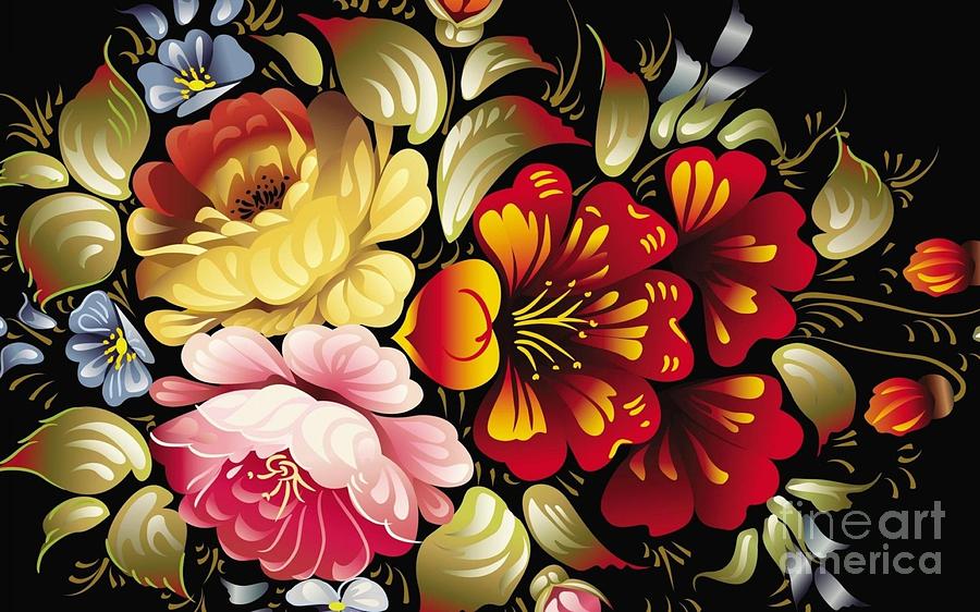 Floral Ecstacy Painting by Reproduction - Fine Art America