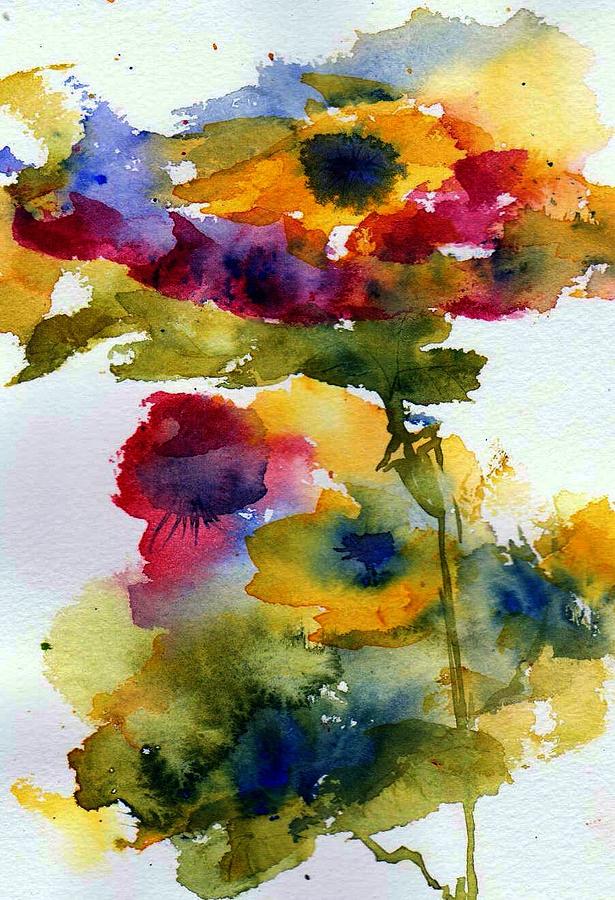 Floral Fancy Painting by Anne Duke