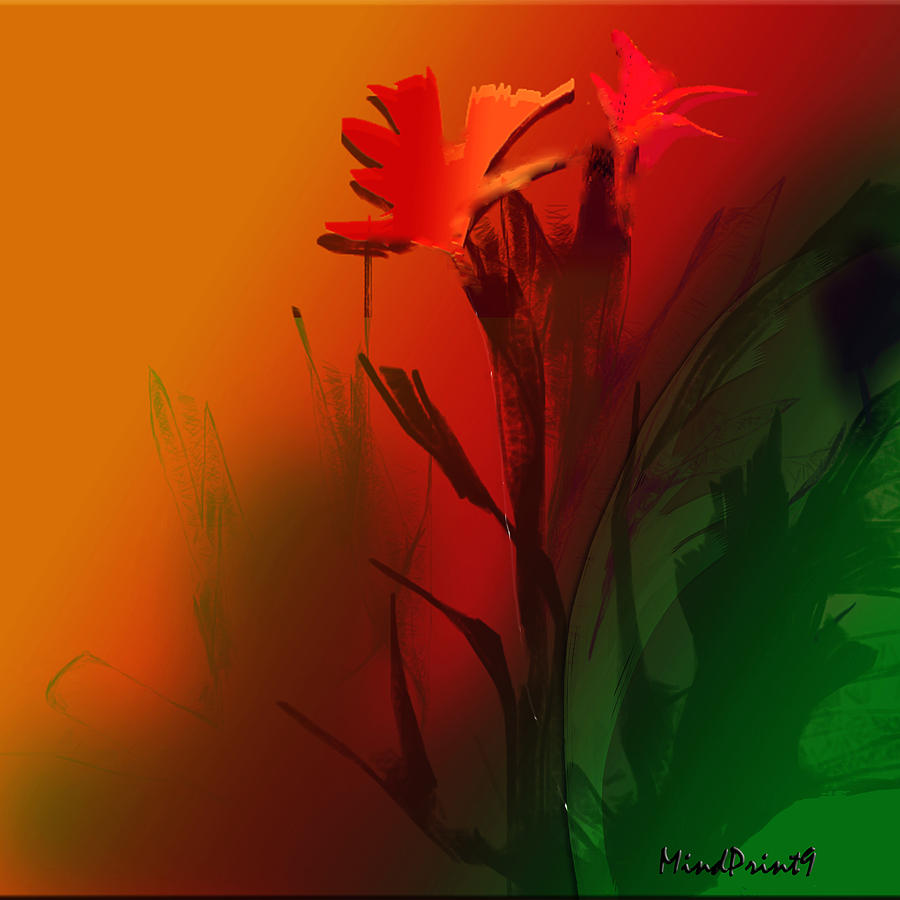 Floral Fantasy Digital Art by Asok Mukhopadhyay