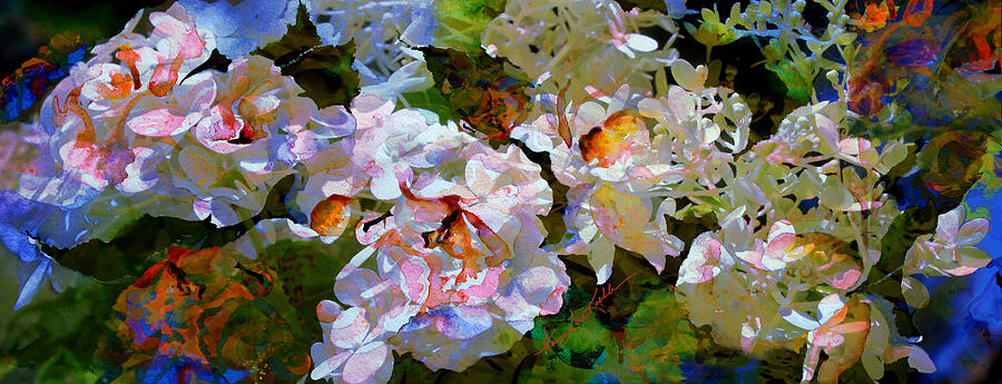 Flowers Still Life Painting - A Flutter Of Fabulous Frilly Fantasy Flowers From Fairyland Farm by Hanne Lore Koehler
