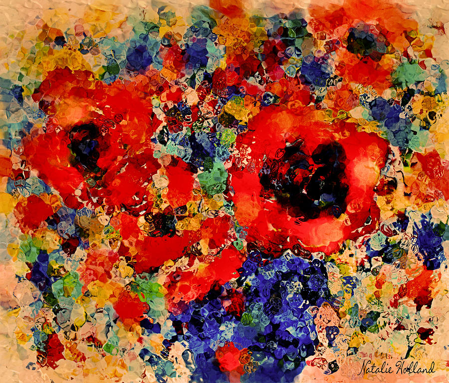Flower Mixed Media - Floral Happiness by Natalie Holland