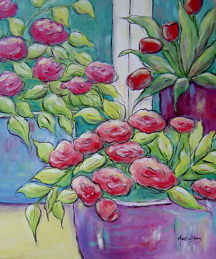 Floral II Painting by Marsha Young