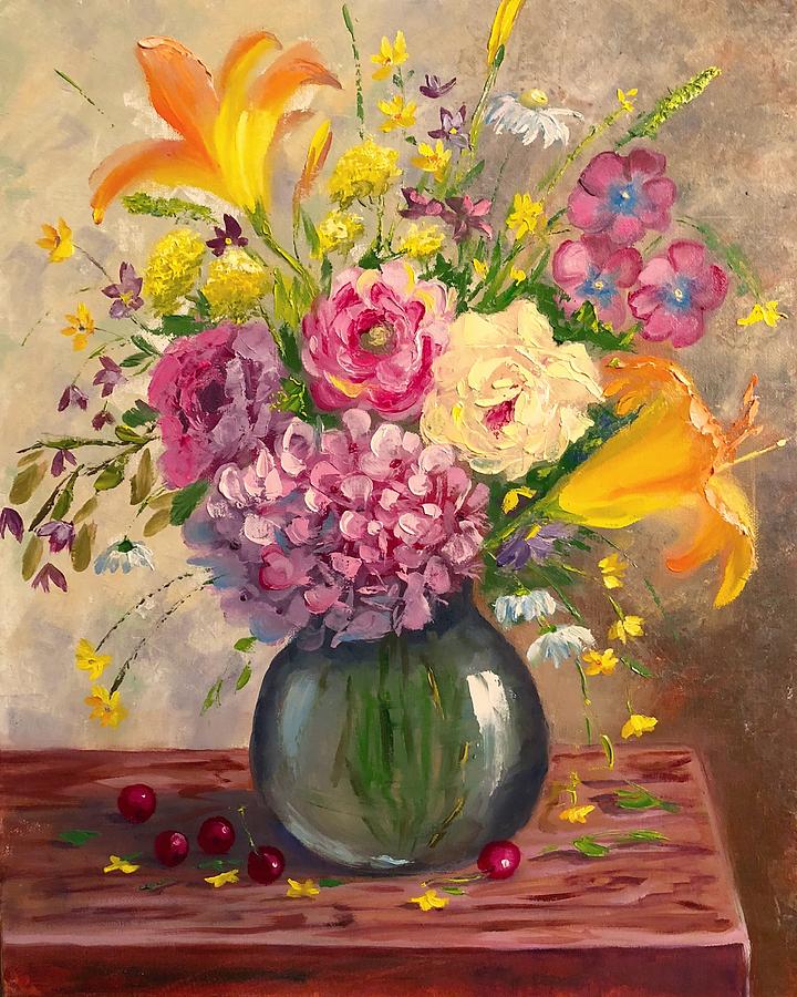 Floral Mix Painting by Marina Wirtz - Fine Art America