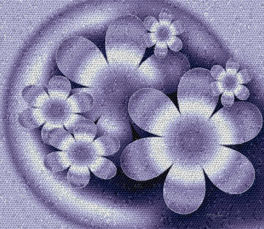 Floral Mosaic Digital Art by Iris Gelbart