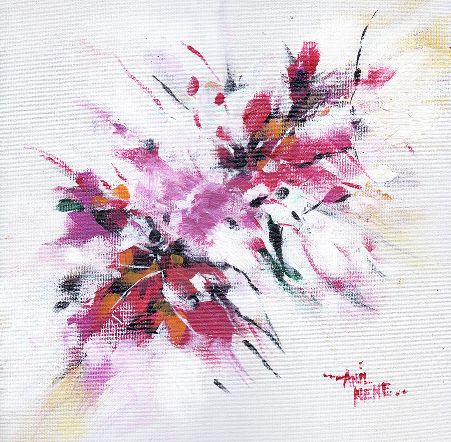 Floral New Painting by Anil Nene