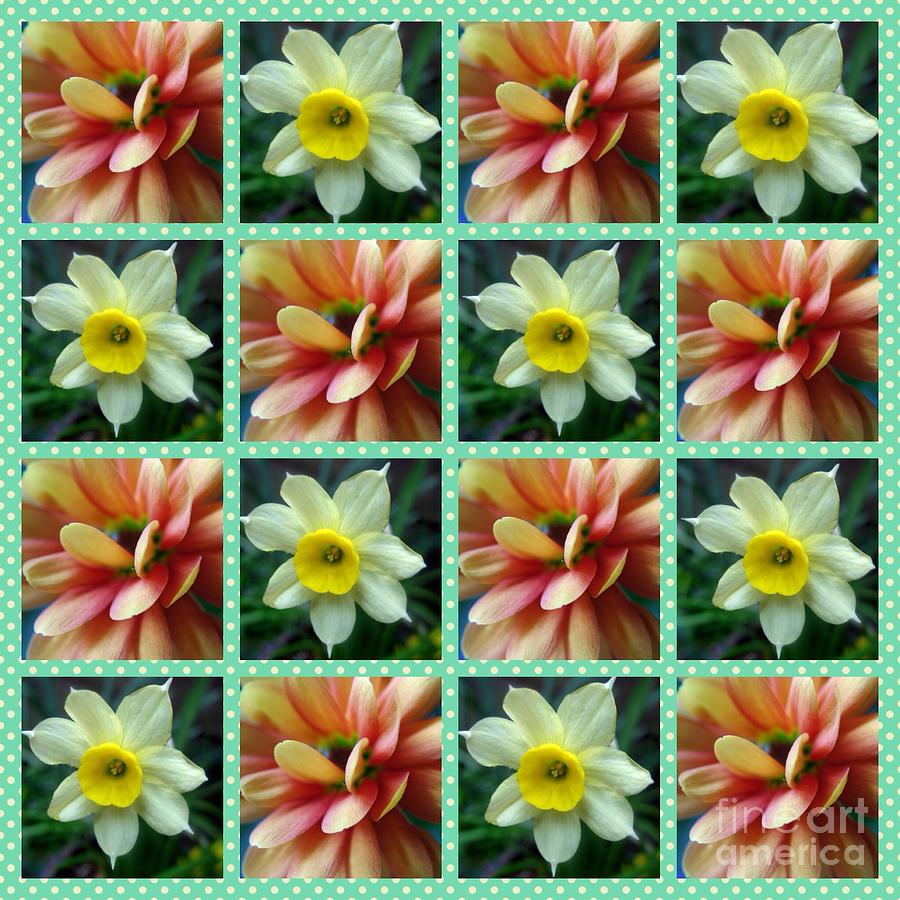 Floral Pattern Collage Photograph by Joan-Violet Stretch