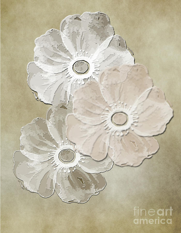 Floral Pattern Digital Art by Judy Hall-Folde
