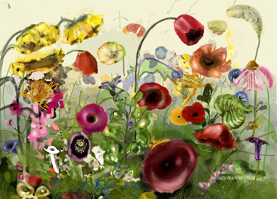 Flower Painting - Floral Profusion by Suzy Buckles