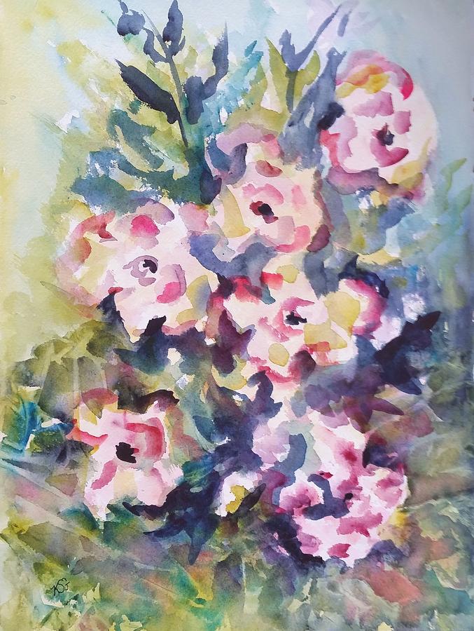 Floral Rhythm Painting by Kim Shuckhart Gunns