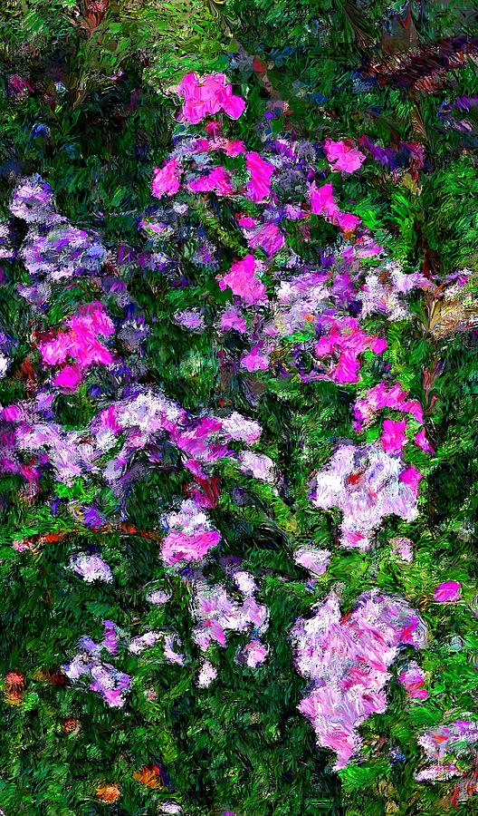 Floral Scene  Digital Art by David Lane