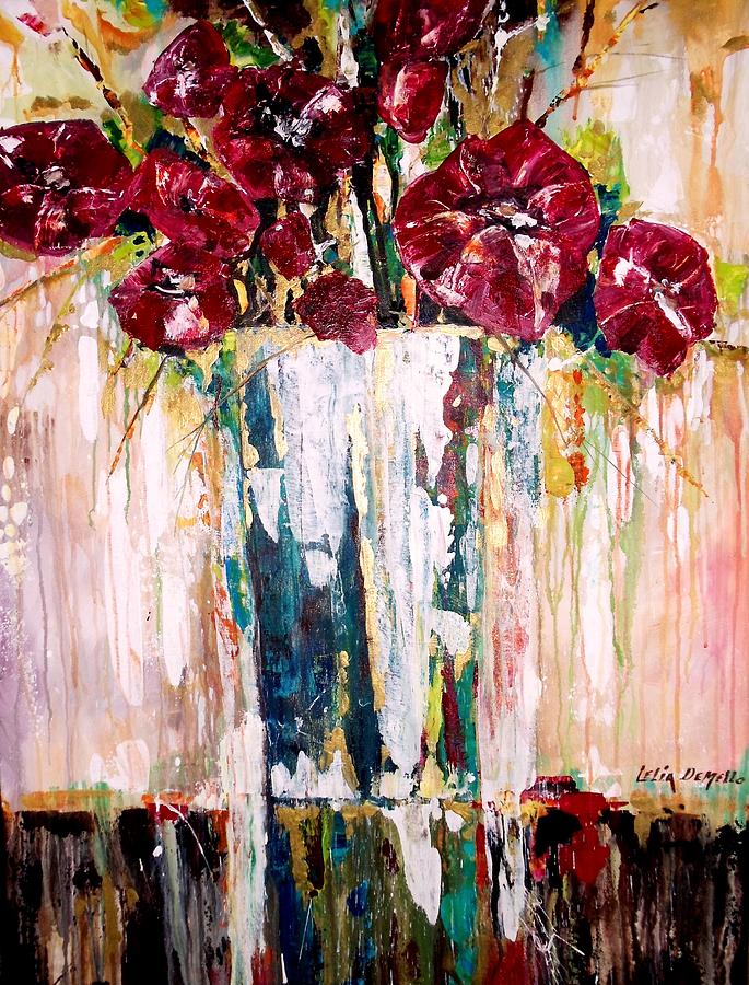 Floral Study Painting by Lelia DeMello