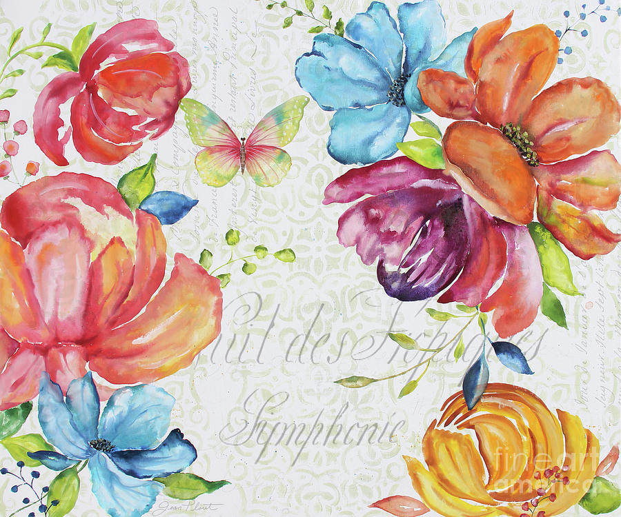 Floral Symphonie Painting by Jean Plout