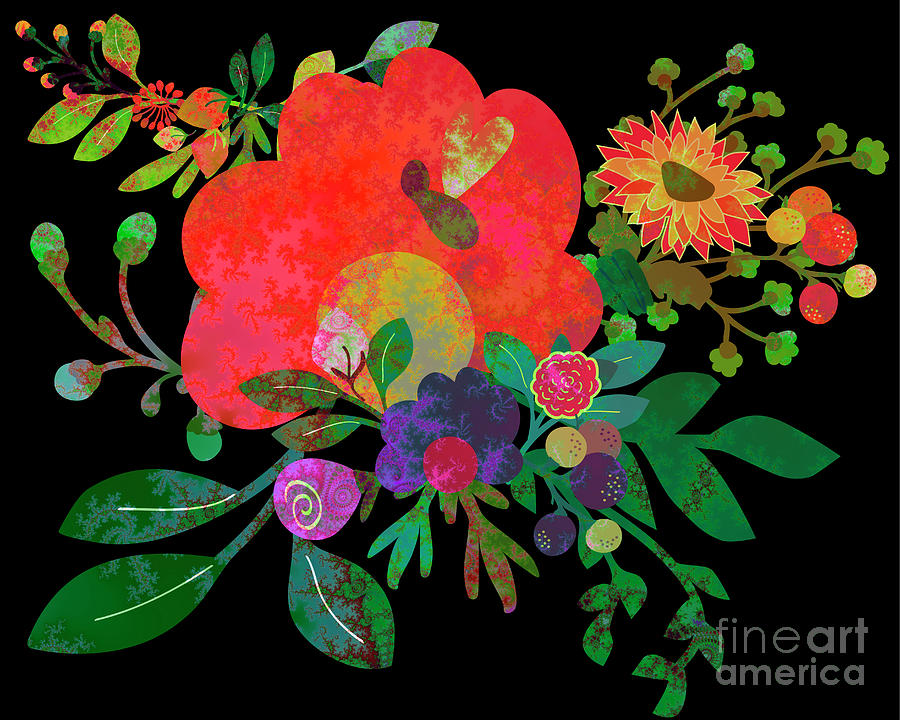 Floral Tales #01 Digital Art by Edmund Nagele FRPS