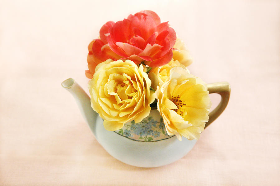 Floral Tea Photograph by Marilyn Hunt