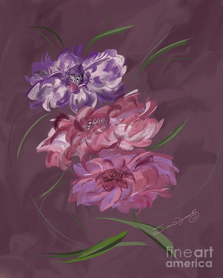 Floral Trio Digital Art