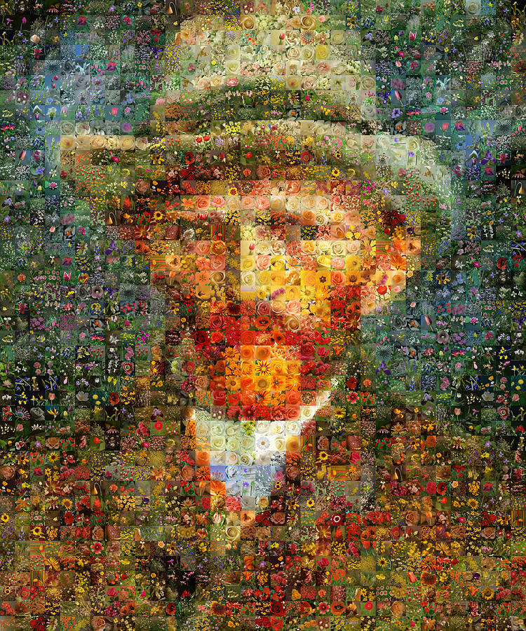 Vincent Van Gogh Digital Art - Floral van Gogh by Gilberto Viciedo