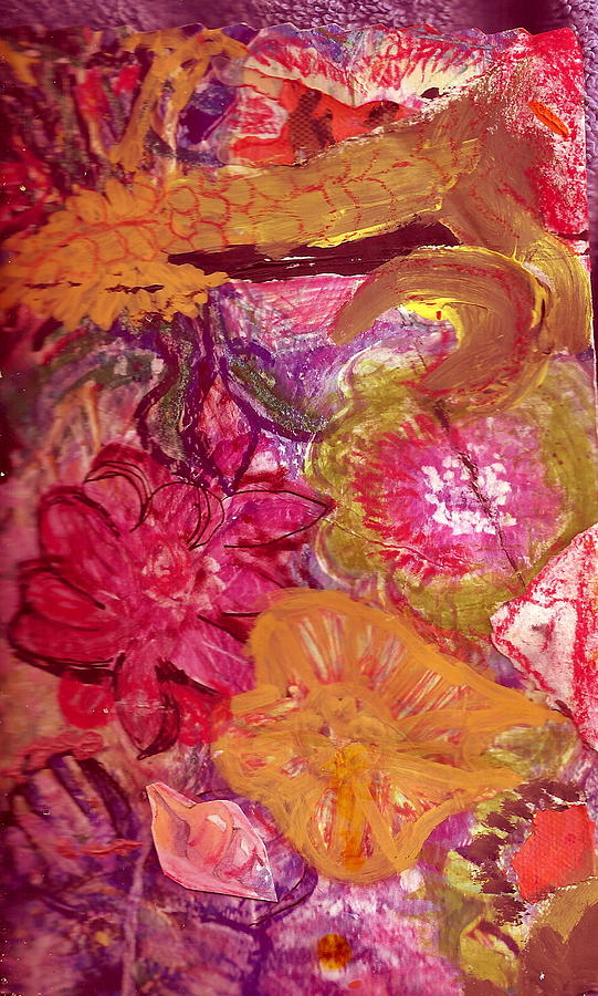 Flower Painting - Floral Whimsy 2 by Anne-Elizabeth Whiteway