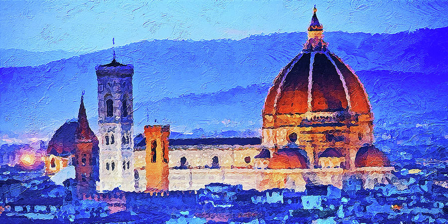 Florence - 02 Painting by AM FineArtPrints