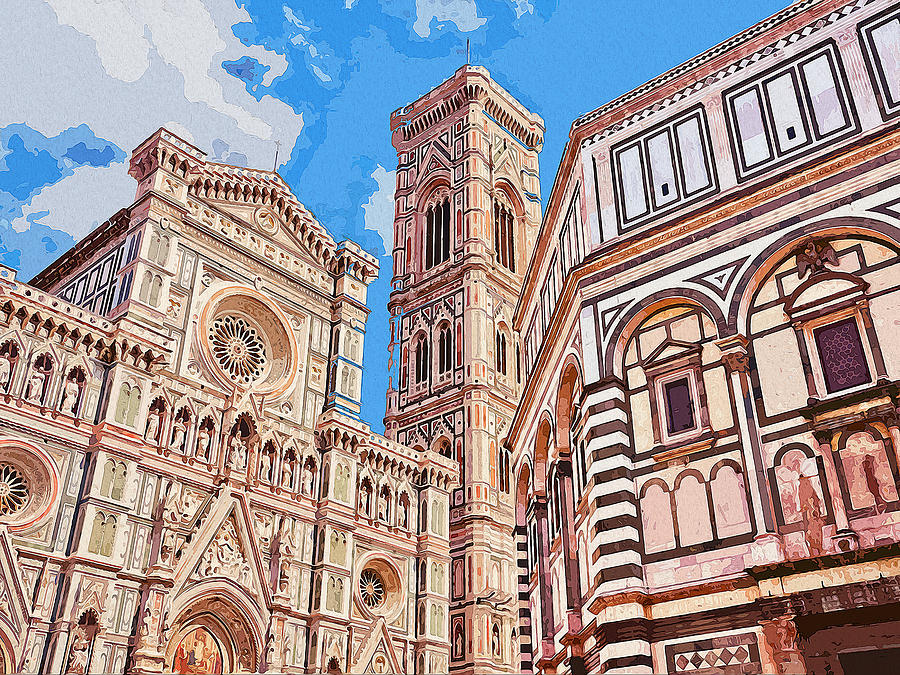 Florence - 11  Painting by AM FineArtPrints