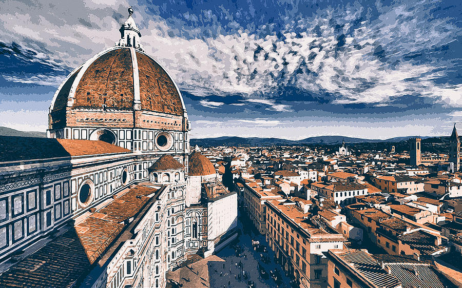 Florence - 14 Painting by AM FineArtPrints