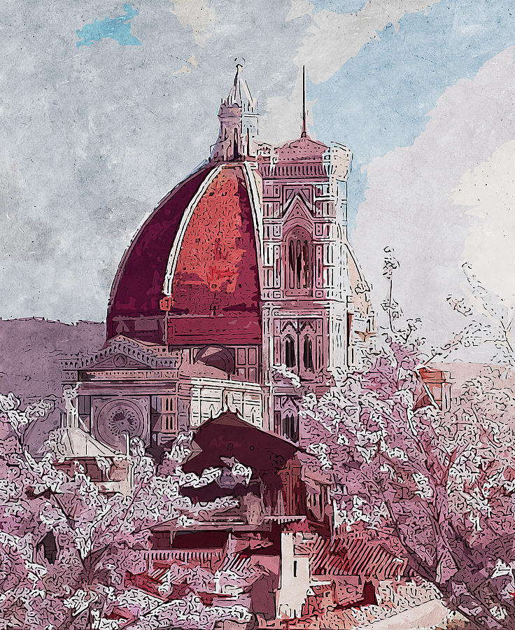 Florence - 16 Painting by AM FineArtPrints