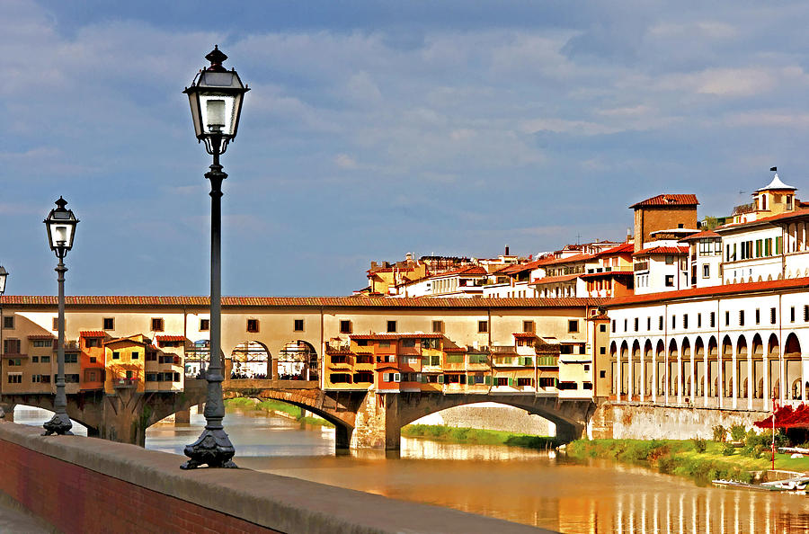 Florence Arno River View Photograph by Dennis Cox