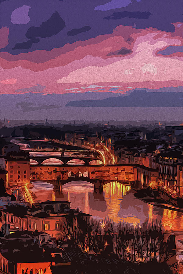 Florence, beauty of Italy Painting by AM FineArtPrints