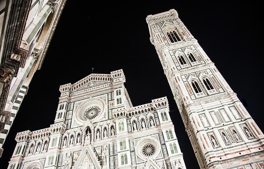 Florence Duomo by night - Italy Photograph by Paolo Modena