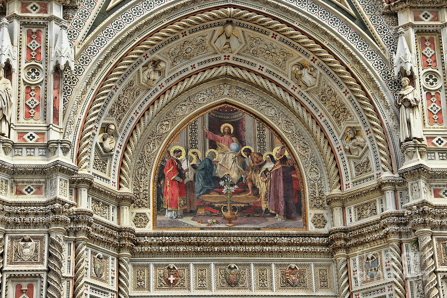 Florence Duomo Facade 9418 Photograph by Jack Schultz