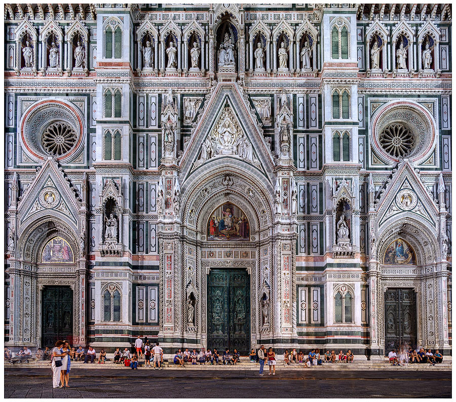 Florence - Duomo gates from Baptistry Photograph by Weston Westmoreland