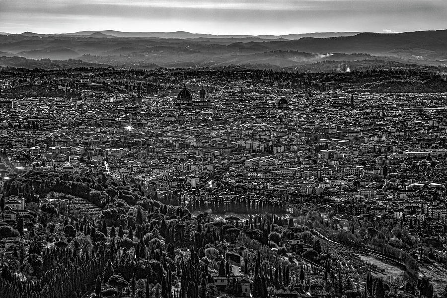 Florence from Fiesole Photograph by Sonny Marcyan