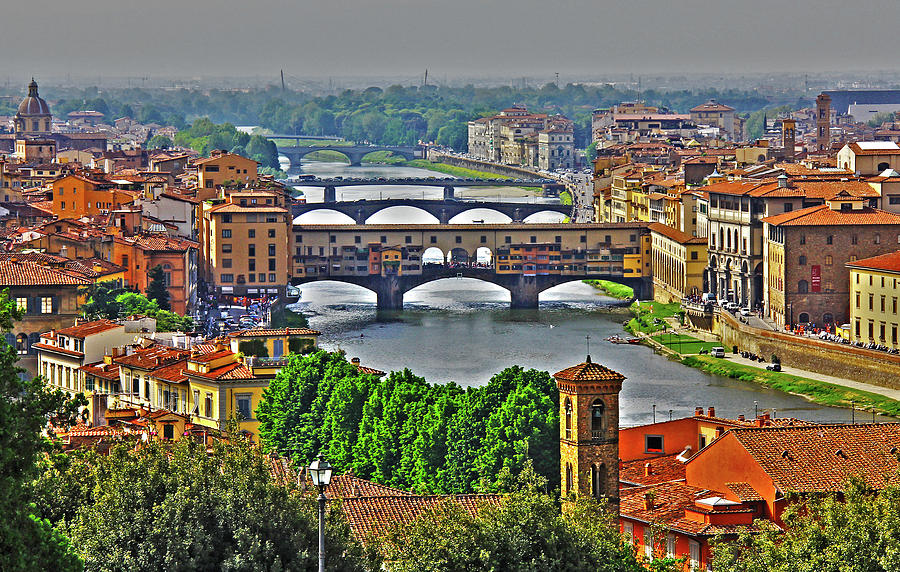 Florence, Italy - Ponte Vecchio Photograph by Richard Krebs