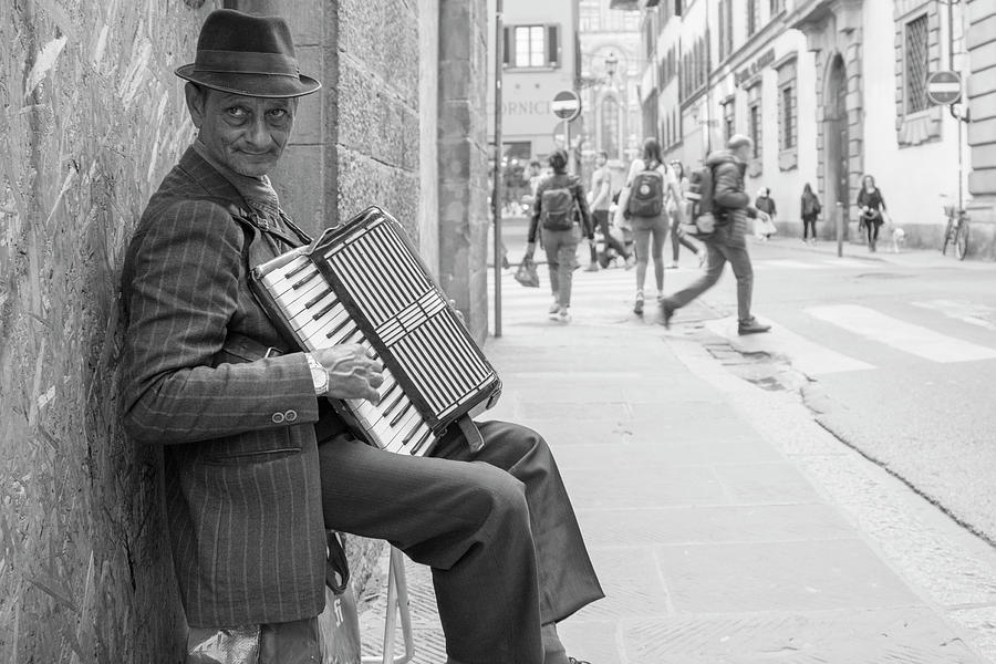 Florence Italy Street Performer  Photograph by John McGraw