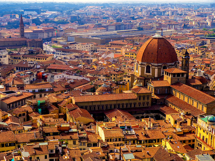 Florence Italy View from Duomo  Photograph by Micah Goff
