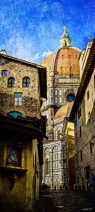 Florence - Mary and the Duomo - vintage version Photograph by Weston Westmoreland