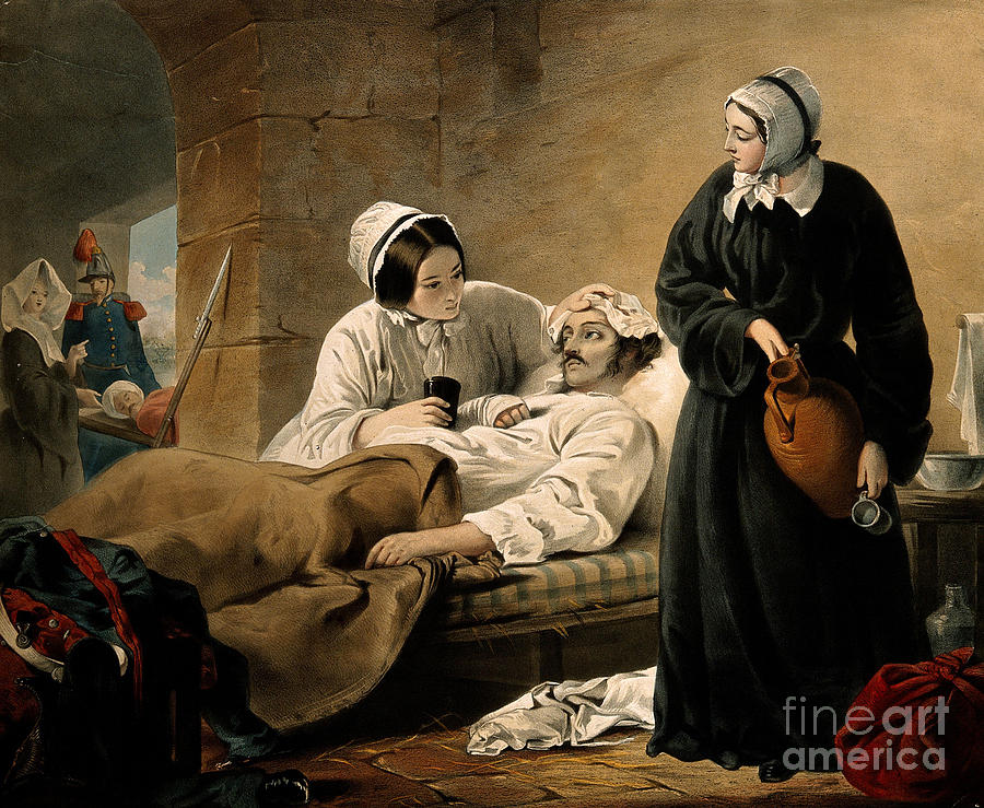 Florence Nightingale With Patient Photograph by Wellcome Images