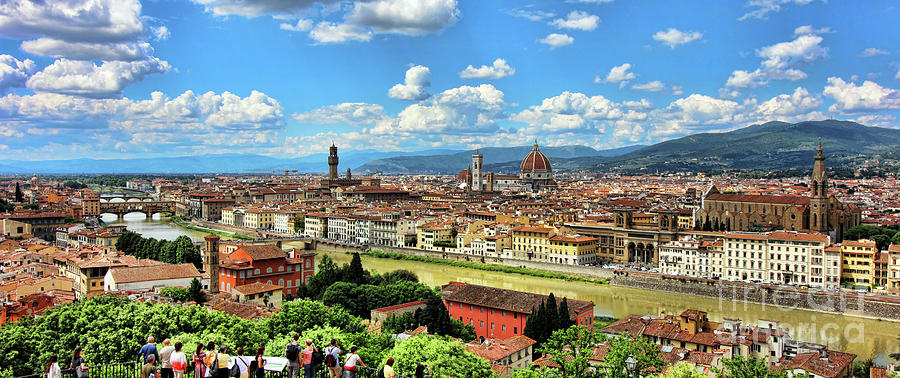 Florence Panorama 0248 Photograph by Jack Schultz