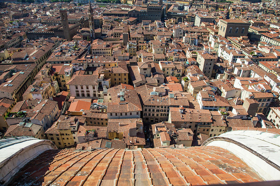 Florence panoramic view from Duomo - Italy Photograph by Paolo Modena
