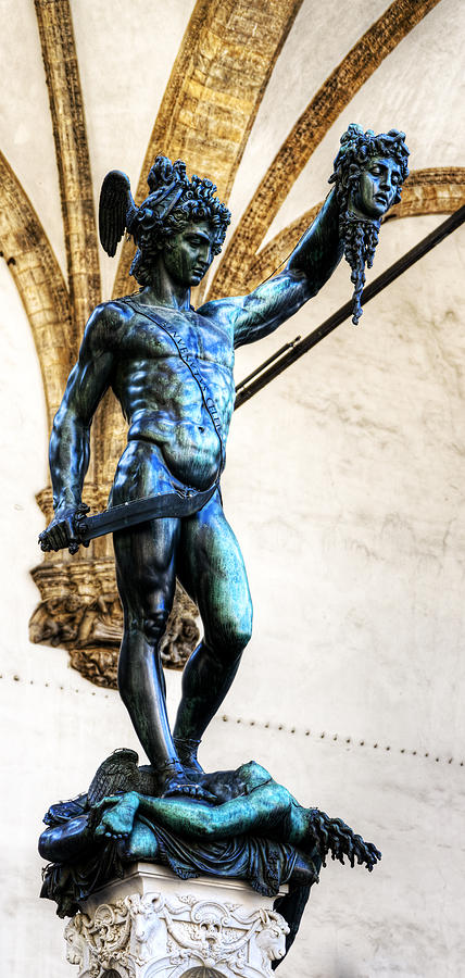 Florence - Perseus in the Loggia - side view short Photograph by Weston Westmoreland Florence - Perseus in the Loggia - side view short Photograph by Weston Westmoreland