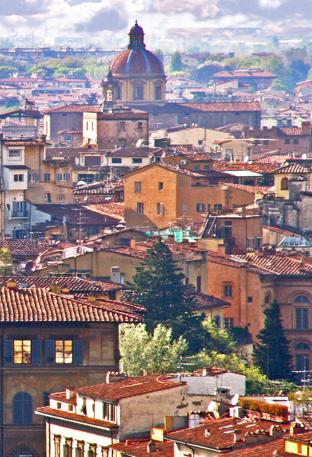 Landscape Photograph - Florence Rooftops by Pamela Kelly Phillips