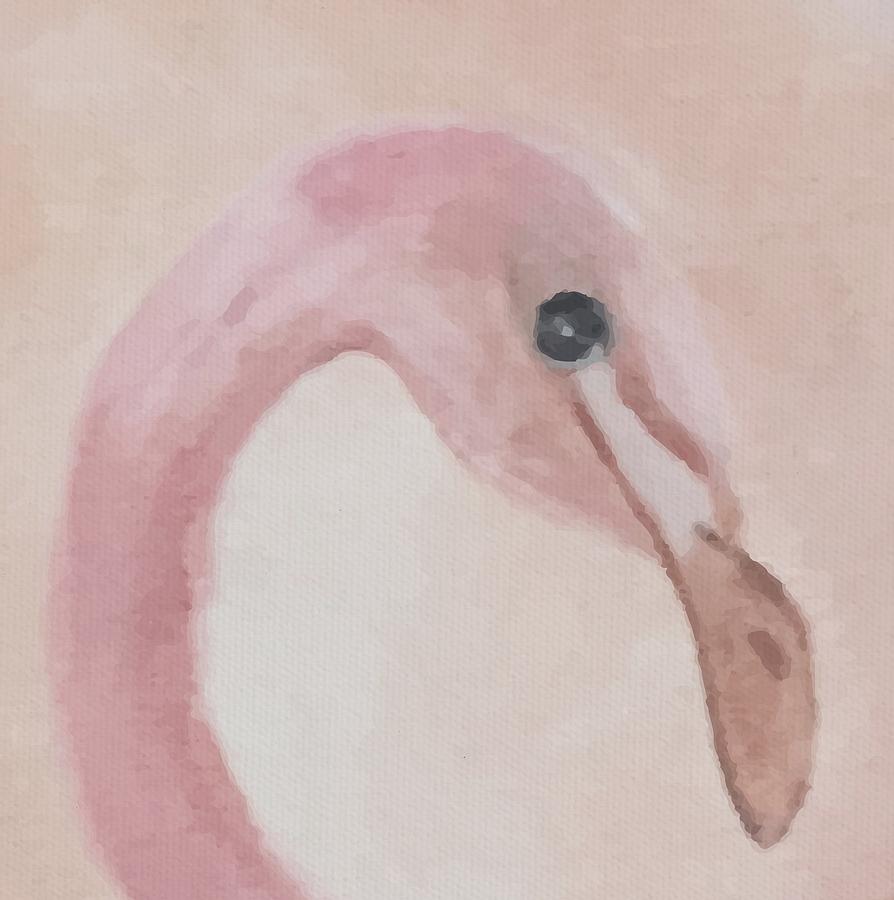 Flamingo Painting - Florence the Flamingo Art by Brenda Boss by Brenda Boss