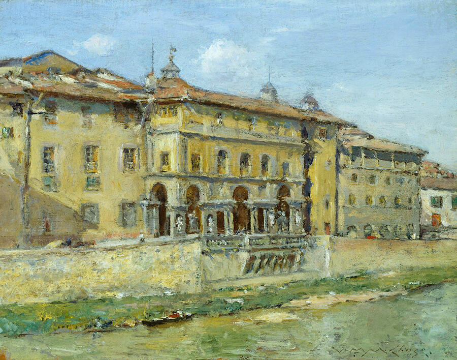 Florence, from 1907 Painting by William Merritt Chase