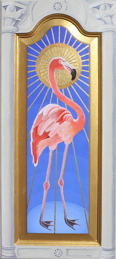 Florentine Flamingo Painting by Amanda  Lynne