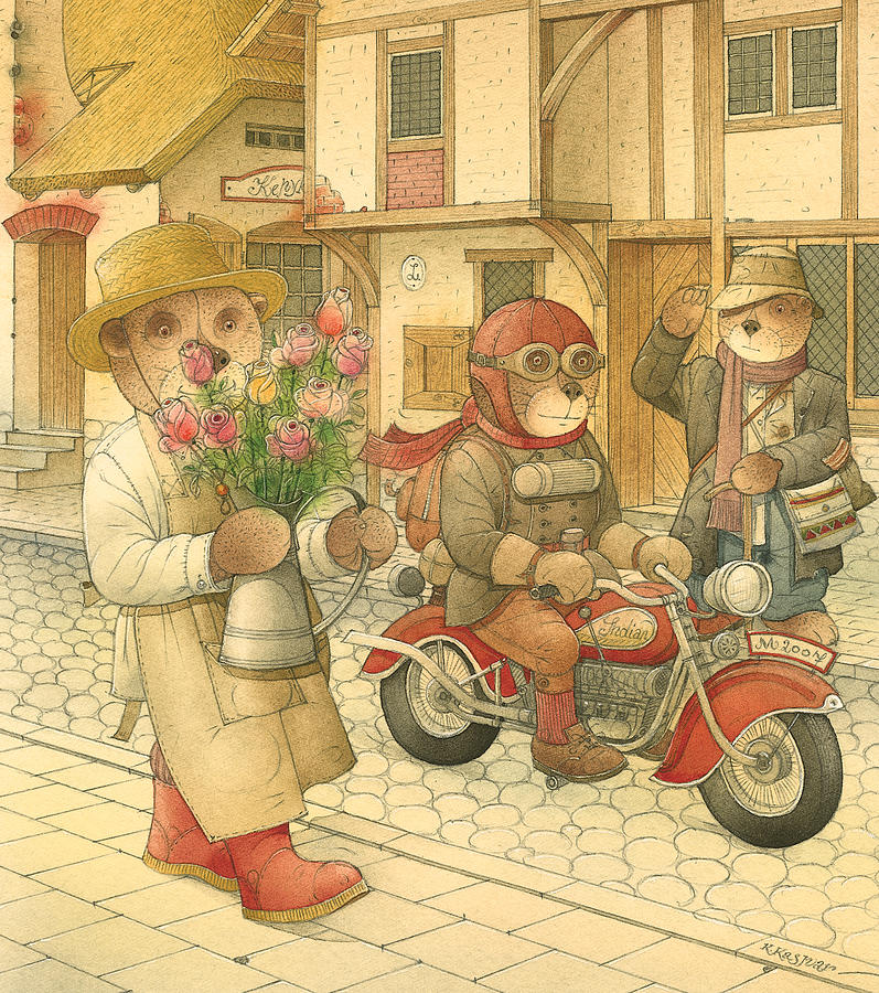 Florentius the Gardener06 Painting by Kestutis Kasparavicius