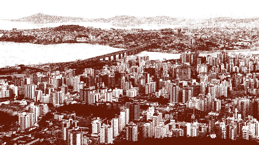 City Photograph - Florianopolis Downtown by Andre Panatto