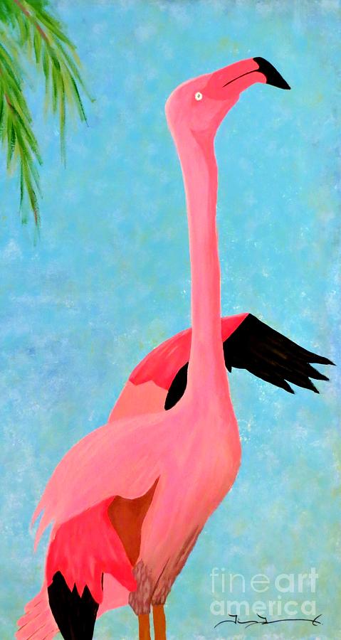 Florida Flamingo II Painting by Tim Townsend