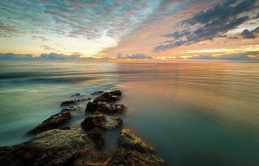 Florida Ocean Sunrise Photograph by R Scott Duncan